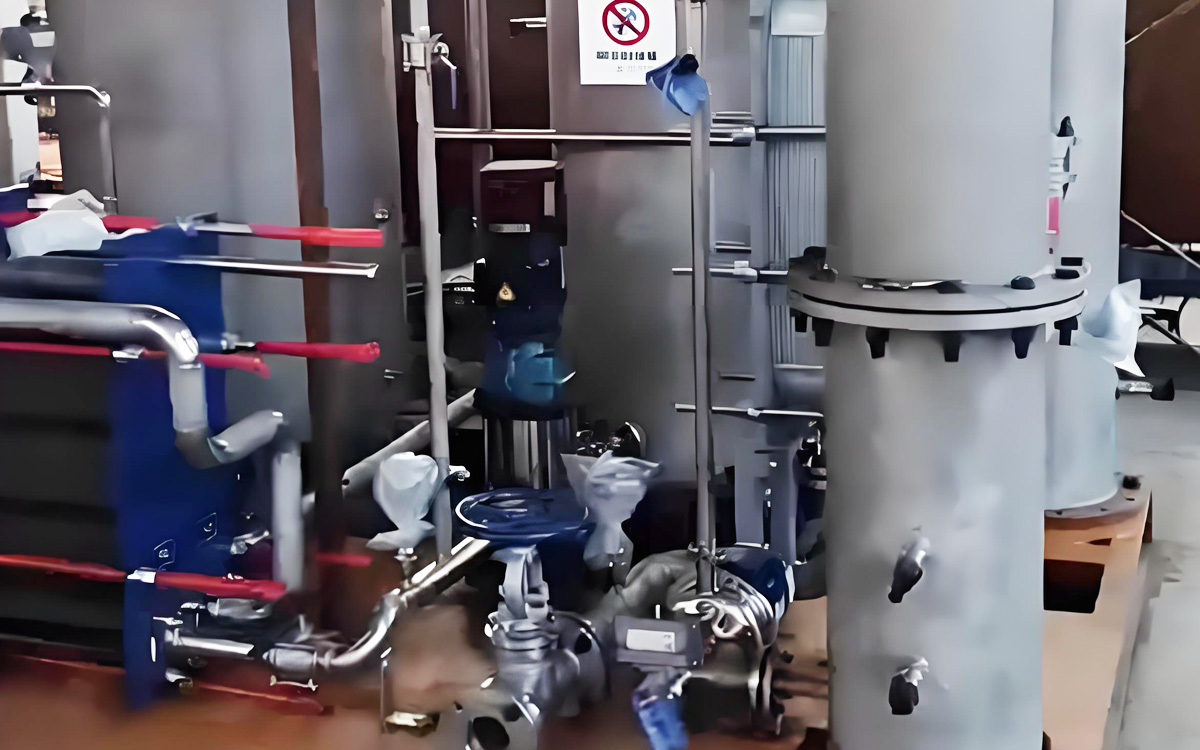 燃气锅炉尾气CO2回收设备制造现场